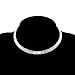 Fit&wit Bridal Wedding Jewelry Crystal Rhinestone Collar Choker Necklace Silver