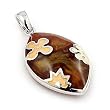 Brown Designo Marquise Pendant