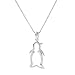 Sterling Silver Diamond-Accent Penguin Pendant, 18"