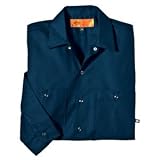 Dickies Mens 4.25 oz. Industrial Long-Sleeve Work Shirt - WHITE - 5XL
