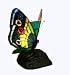 Tiffany-style Green Butterfly Table Lamp