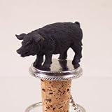 Black Pig Bottle Stopper