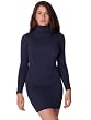 American Apparel Solid Rib Turtleneck Dress