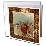 Sandy Mertens Vintage Christmas Designs - Vintage Shepherds and the Star of Bethlehem - Greeting Cards-12 Greeting Cards with envelopes