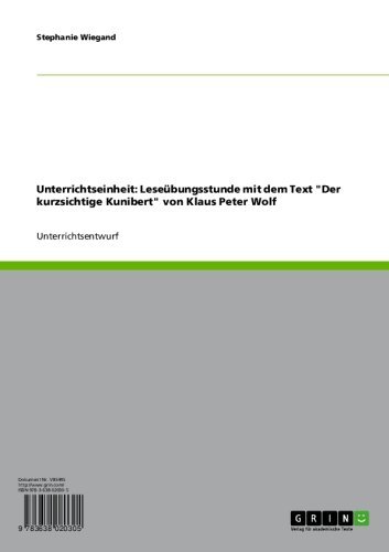 Unterrichtseinheit: Leseübungsstunde mit dem Text 