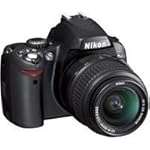 Nikon D40 SLR-Digitalkamera (6 Megapixel) schwarz inkl. AF-S DX 18-55 Objektiv