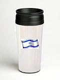 16 oz. Double Wall Insulated Tumbler with Jerusalem national flag - Paper Insert