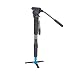 Benro A48TBS4 Video Monopod with Twist Lock Legs, S4 Head and 3 Leg Base (Black)
