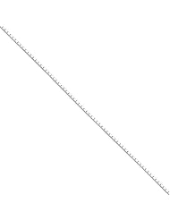 1.25 mm, Sterling Silver, Mirror Box Chain - 24 inch