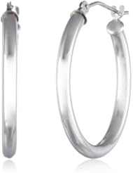 Klassics 10k Gold Hoop Earrings, (0.9" Diameter)