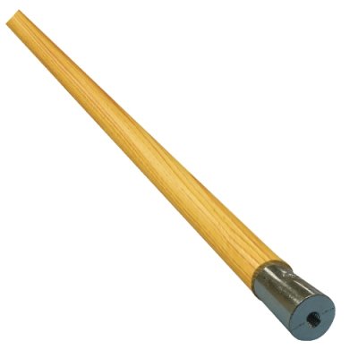 Lie-Flat Screw-In Mop Handle, Lacquered Wood, 1 1/8 dia. x 60L, Natural