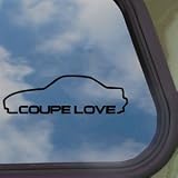 Coupe Love Nissan 240 Black Decal Truck Window Sticker 