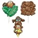Lollipop Mold-Monkey 3 Cavities (3 Designs)