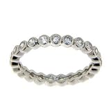 BEZEL+SET+WHITE+CZ+ETERNITY+BAND+RING