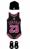 Michael Jordan 3 Piece Infant Set Size 0-6 Months Black Pink