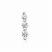 3 Diamond Earrings 1/4 ct. in 14K White Gold