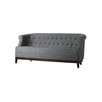 Hot Sale Emma Tufted Sofa, 32"HX73"WX32"D, TXTRD SLD CHRCL