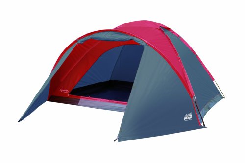 HIGH PEAK Kuppelzelt Ontario 3, grau/rot