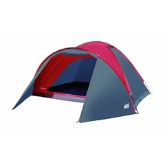 HIGH PEAK Kuppelzelt Ontario 3, grau/rot