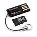 Kingston 8 GB Class 4 microSDHC Flash Memory Card with USB Reader MRG2+SDC4/8GB
