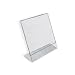 Azar 112741 Vertical Slanted, L-Shape 2-Inch Width by 3-Inch Height Acrylic Sign Holder, 10-Piece Set