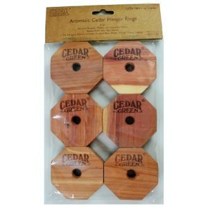 Cedar Green C312 Aromatic Cedar Rings, 36-Piece