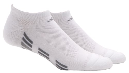 adidas Men's CC X 2-Pack No Show Sock, White/Graphite/Iron Grey/Lt/Iron