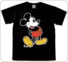 Disney Mickey Mouse Logoshirt T-Shirt weit-schwarz