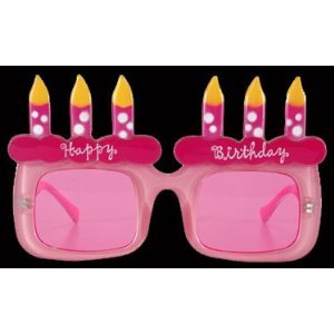 Elope Happy Bday Glasses (Light Pink/Pink)