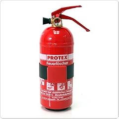 Protex Feuerl�scher mit Manometer 1KG f�r Autp, Camping oder Haushalt