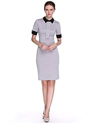Short Sleeves Cotton/Polyester Bodycon Dress/Evening Dress/Prom Dress/Party Dress/Wedding Dress/Midi Dress 