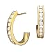 14K .25 CTW Diamond J Hoop Earrings