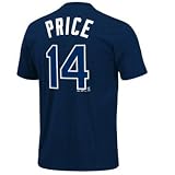 David Price Tampa Bay Rays Majestic Navy MLB Player T-shirt - L