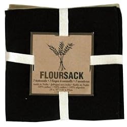 Now Designs Set of 3 Floursack Towels, Oyster Series