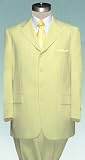 Men's 4 (four) button Single breasted BEIGE Double Pleated Fully Lined Suit