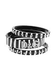 DOLCE & GABBANA D&G DJ0217 3 Piece Bracelet Bangles Zebra Jewelry