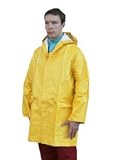 REGENJACKE AUS PVC/POLYESTER, Gr. ( 2 ) - 54 / 56 Farbe: Gelb, ca. 0,35 mm stark, L�nge: ca. 95 cm