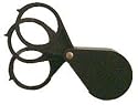 TRIPLE LENS MAGNIFIER 5x 5x 5x POWER w/foldable plastic cover