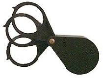 TRIPLE LENS MAGNIFIER 5x 5x 5x POWER w/foldable plastic cover