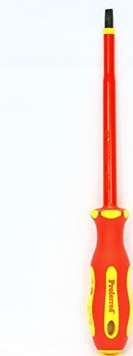 Proferred T27005 1000V Insulated Screwdriver, 1/4" (Slotted) x 6" Yellow PP and Red TPV Handle
