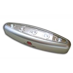 Lunartec Stick 'n' Push Light "Silver Giant" mit 5 hellen LEDs