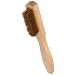 Weiler 0.005" Wire Size, 6" X 1/2" Block Size, 3 X 10 No. Of Rows, Crimped Brass Fill, Wood Block, Small Hand Scratch Brush