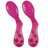 Sassy Less Mess Toddler Self-Feeding Spoon PINK