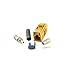 wlaniot Fakra K Female Crimp Connector 5pcs Straight Curry/1027 Satellitic Radio Coax Cable RG316 RG174 LMR100