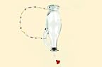 Glass Hummingbird Feeder