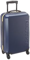 Nautica Ahoy 21 Inch Hardside Spinner, Navy/Navy/Lighthouse Yellow, One Size
