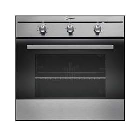 Indesit FIM31KAIX 60cm Built-In Electric Cooker, Single Oven, 56Ltr, Stainless Steel,