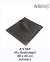 A.S.SAT Alu-Dachziegel 40 x 45 cm schwarz