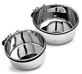 Stainless Steel Coop Cup - 20 oz - Style B with Bolt Clamp Holder and Wing Nut