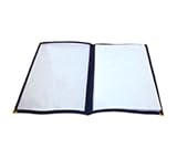 Menu Cover, Double Fold, 9 1/2'' X 12'', Black